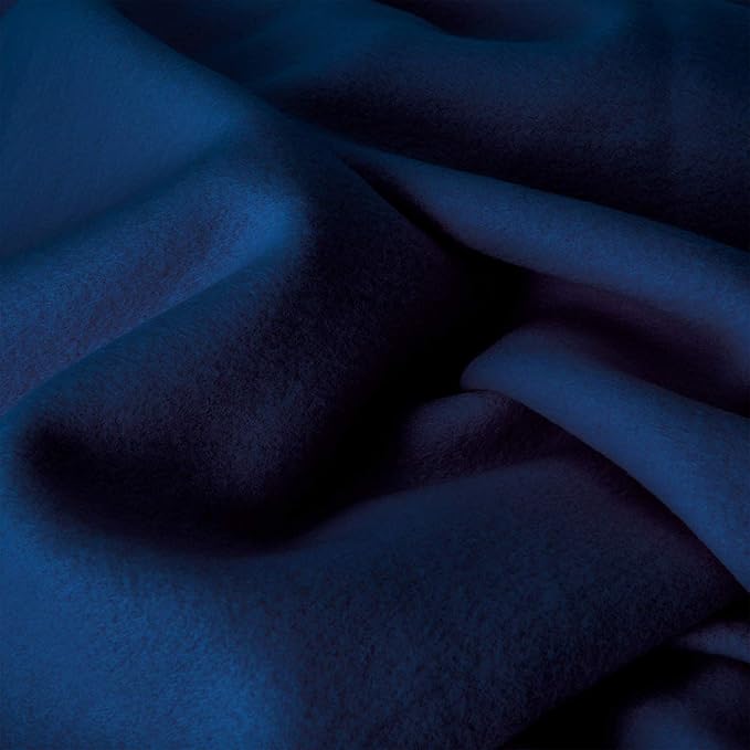 Purav Light Fleece Blanket for Single Bed Soft, Woolen, Winter & Traveling Blanket Ideal AC & All-Season Blanket Polar Fleece & Micro Mink -60" X 90''-1 Pc, Blue| TC - 260